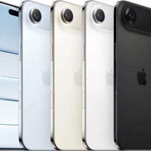 apple iphone air 256 gb: thinnest iphone ever, 6.5 inch display with promotion up to 120hz, powerful a19 pro chip, center stage front camera, all day battery life; sky blue